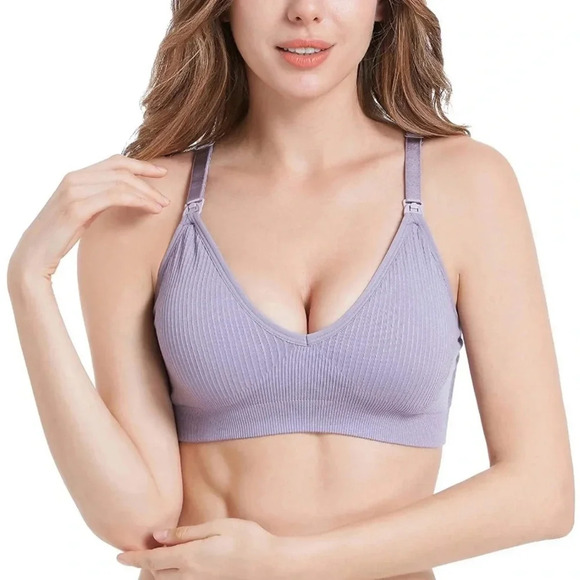 Maternity Ribbed Bra - 5 Pack - Picture 3 of 5